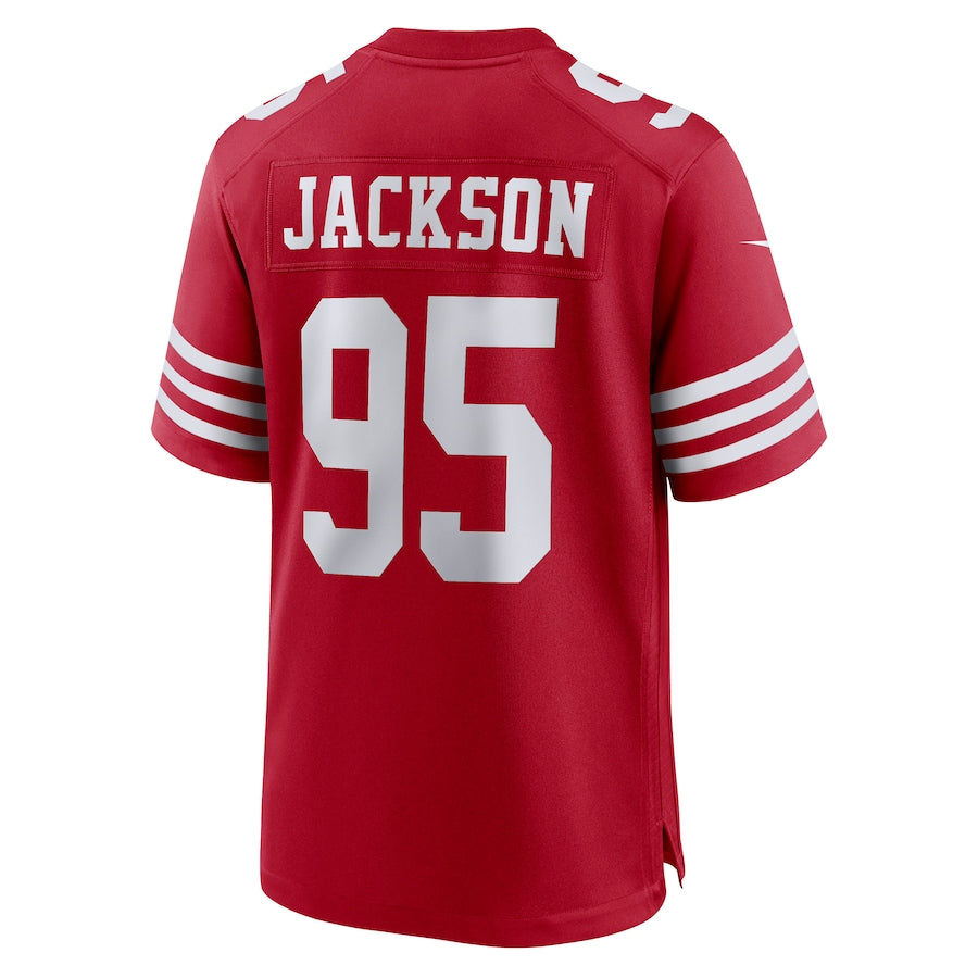 Custom #95 Scarlet SF Football Shirt Top