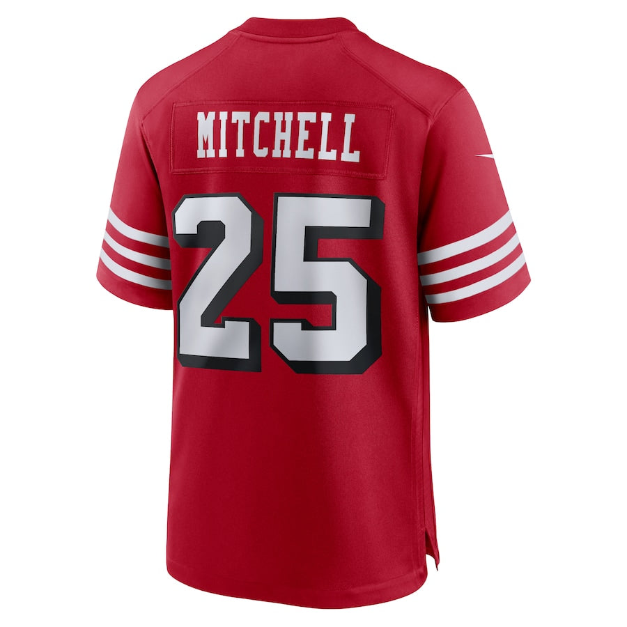 Custom #25 Scarlet SF Football Shirt Top