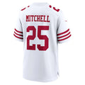 Custom #25 White SF Football Shirt Top