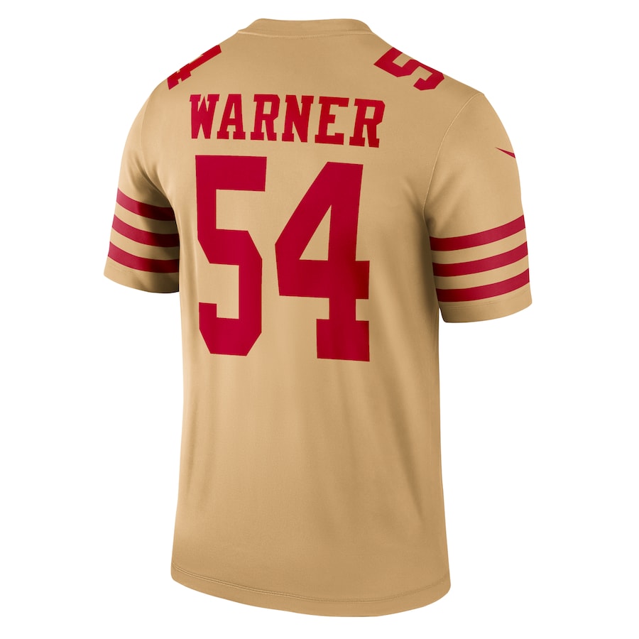 Custom #54 Gold SF Football Shirt Top