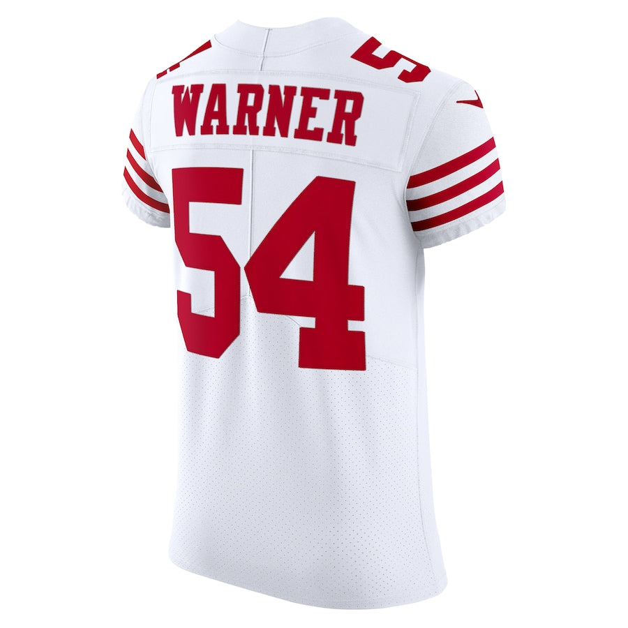 Custom #54 White SF Football Shirt Top