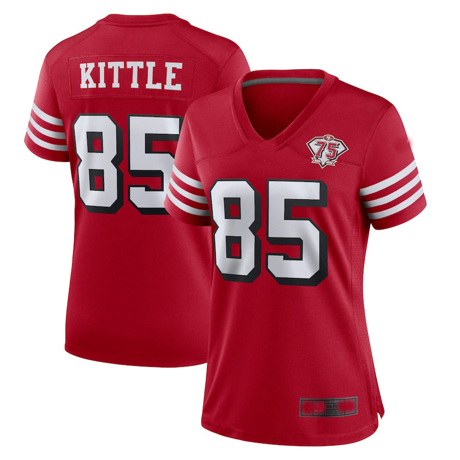Custom #85 Scarlet SF Football Shirt Top