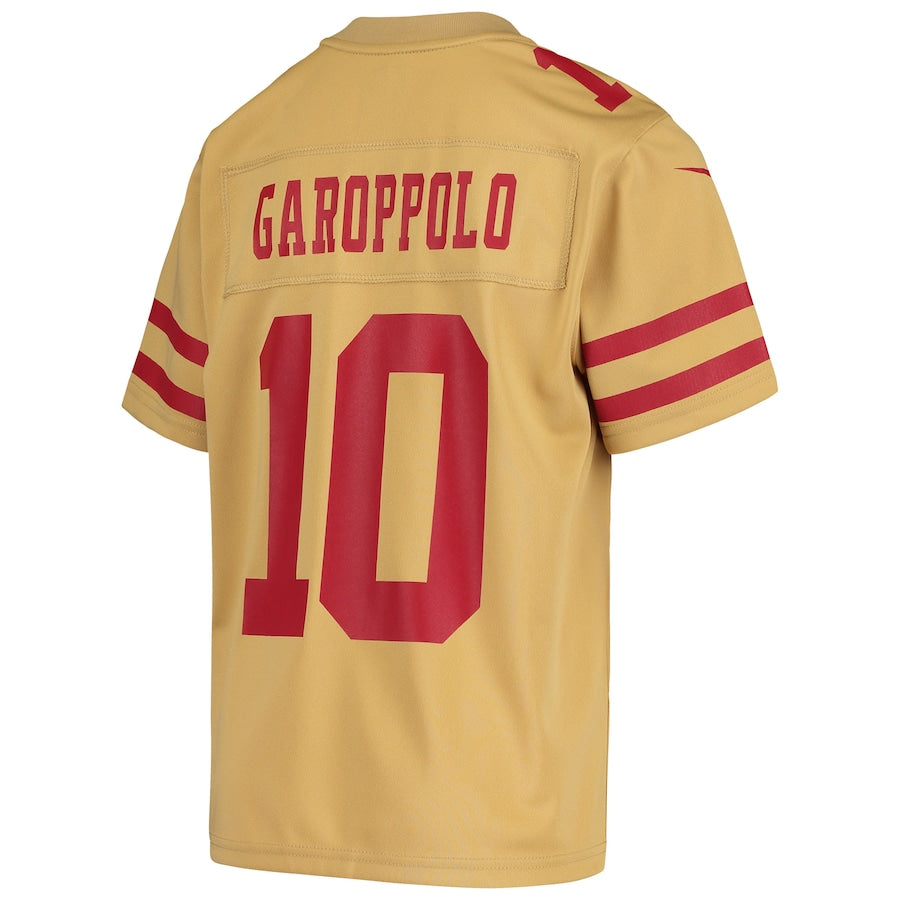 Custom #10 Gold SF Football Shirt Top