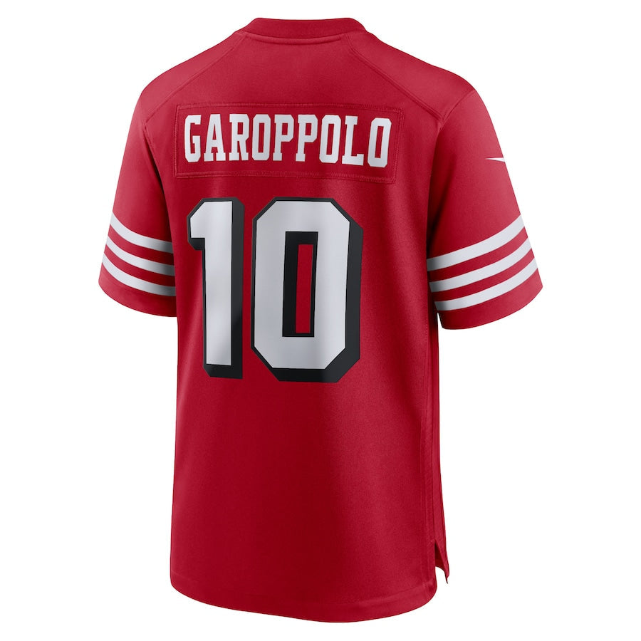 Custom #10 Scarlet SF Football Shirt Top