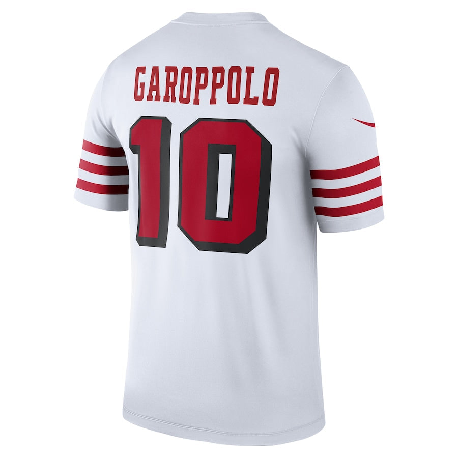 Custom #10 White SF Football Shirt Top