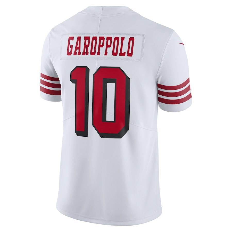 Custom #10 White SF Football Shirt Top