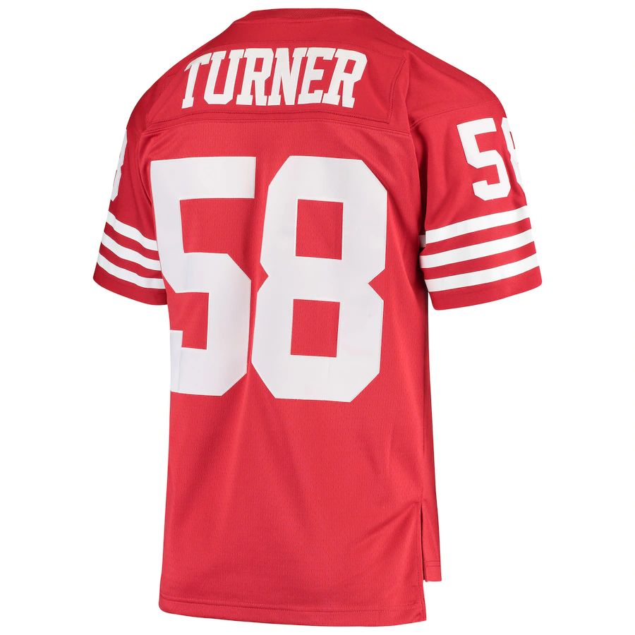 Custom #58 Scarlet 1982 Throwback SF Football Shirt Top