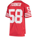 Custom #58 Scarlet 1982 Throwback SF Football Shirt Top