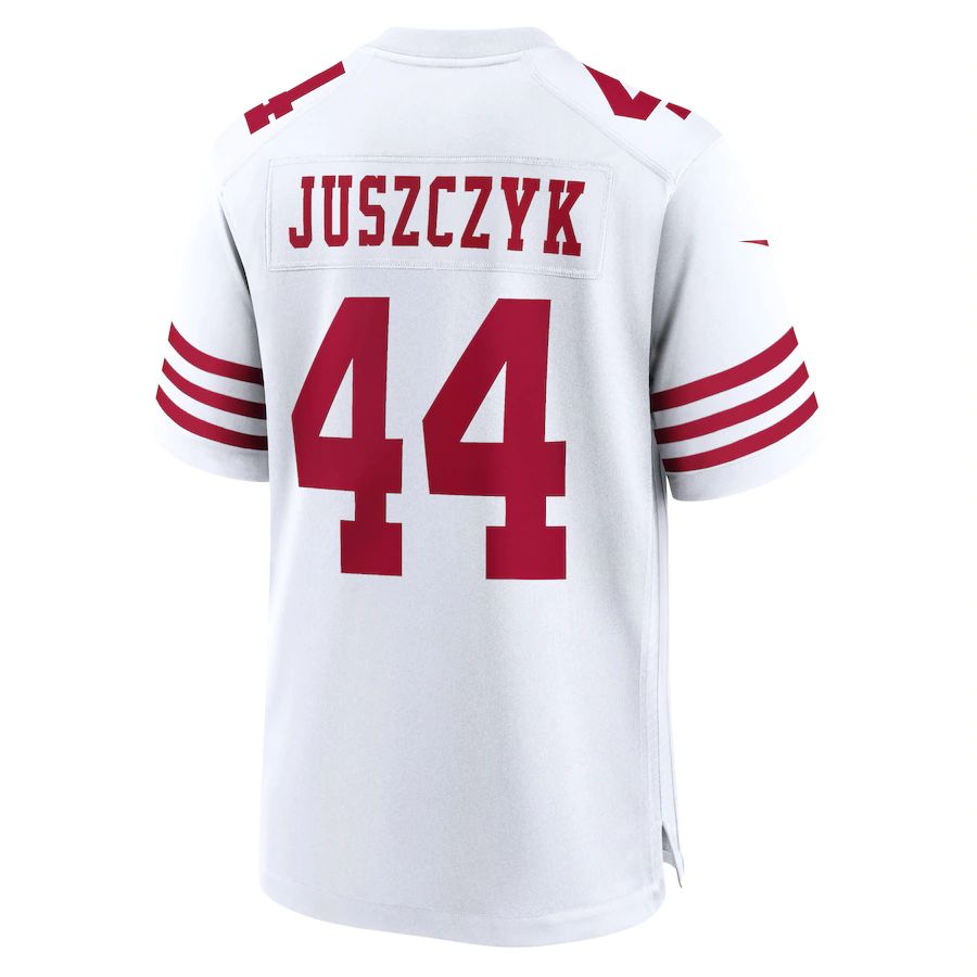 Custom #44 White SF Football Shirt Top
