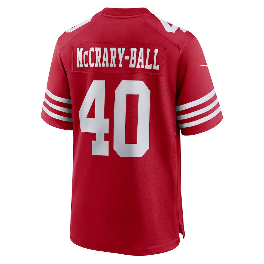 Custom #40 Scarlet SF Football Shirt Top