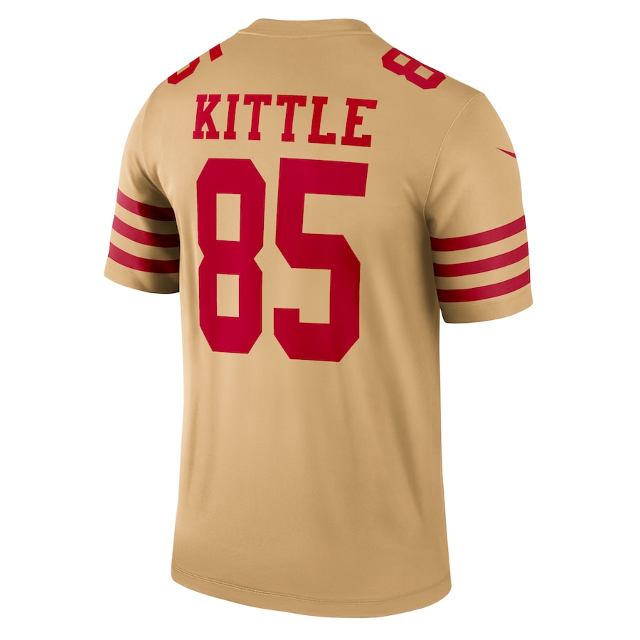 Custom #85 Gold SF Football Shirt Top