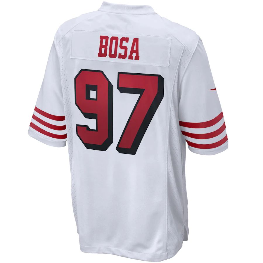 Custom #97 White SF Football Shirt Top