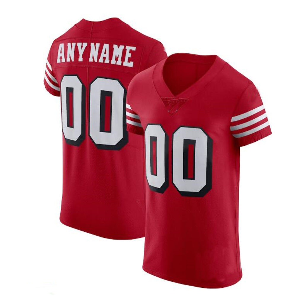 Custom Scarlet SF Football Shirt Top