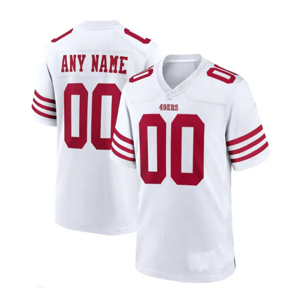 Custom White SF Football Shirt Top