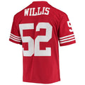 Custom #52 Scarlet 2007 SF Football Shirt Top