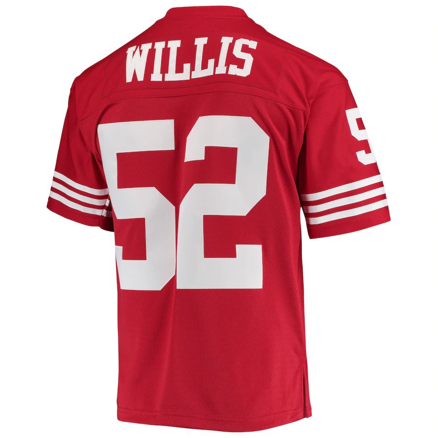 Custom #52 Scarlet 2007 SF Football Shirt Top