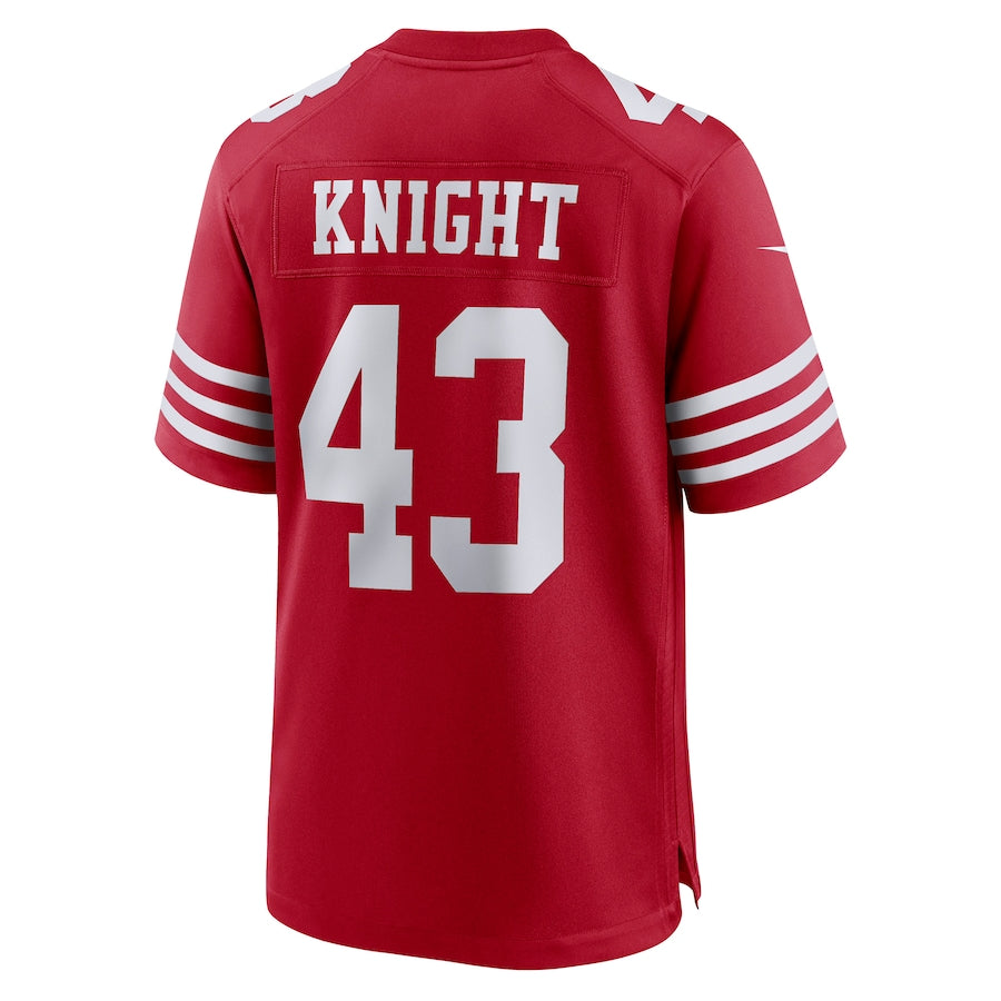 Custom #43 Scarlet SF Football Shirt Top