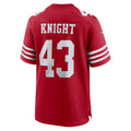 Custom #43 Scarlet SF Football Shirt Top