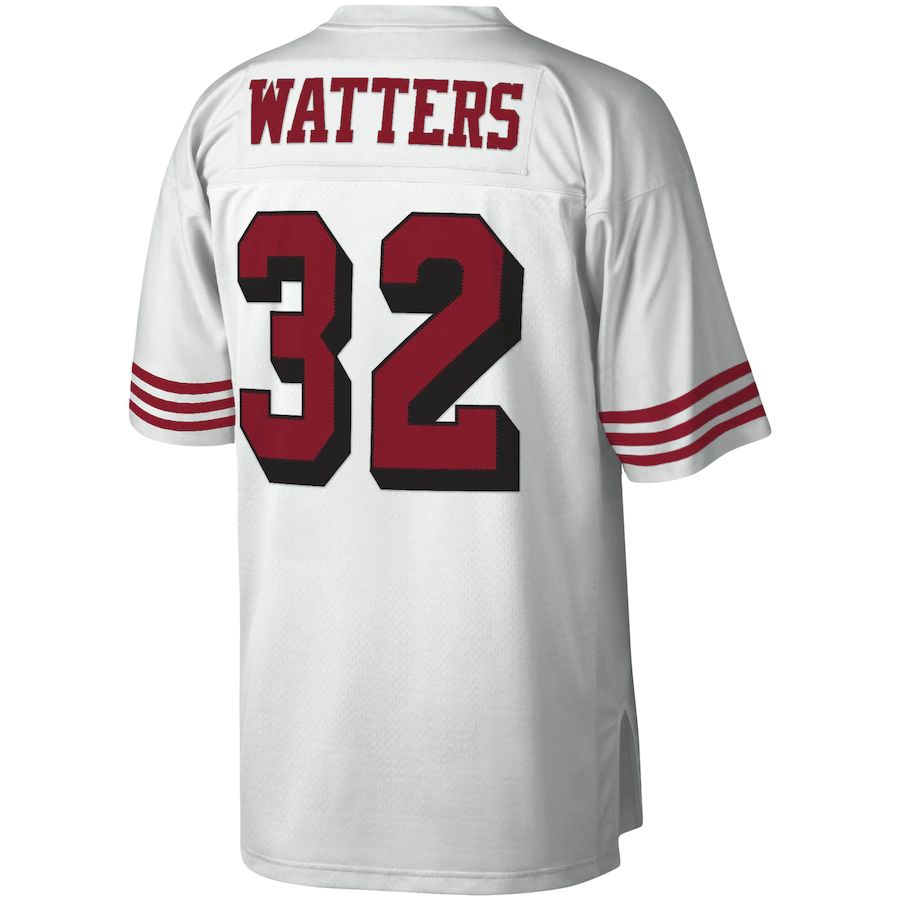 Custom #32 White SF Football Shirt Top