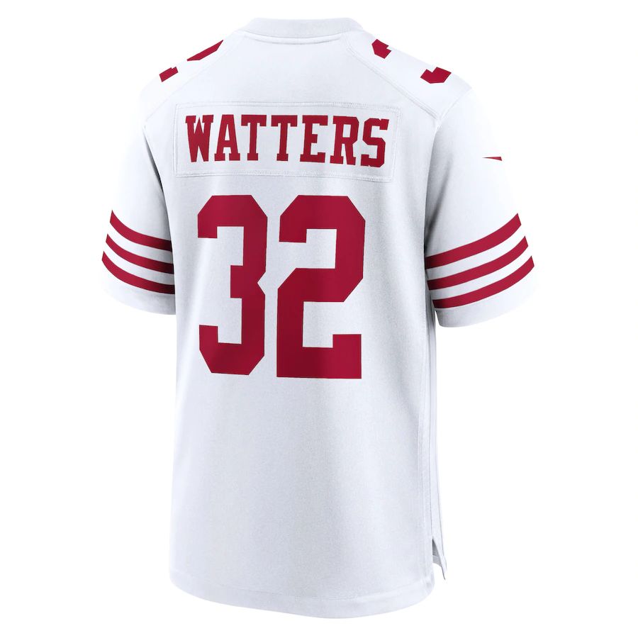 Custom #32 White SF Football Shirt Top