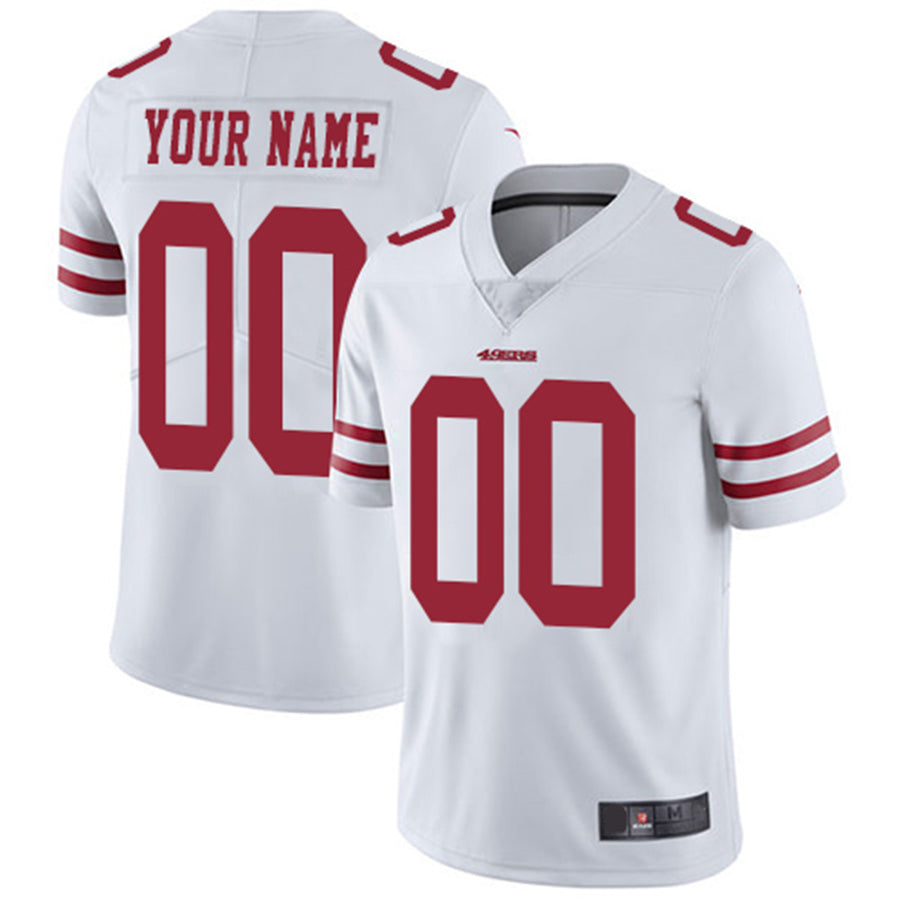 Custom White SF Football Shirt Top
