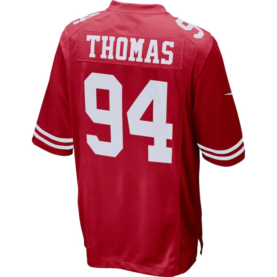 Custom #94 Scarlet SF Football Shirt Top