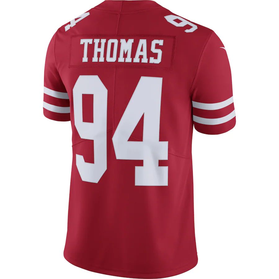 Custom #94 Scarlet SF Football Shirt Top