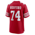 Custom #74 Scarlet SF Football Shirt Top