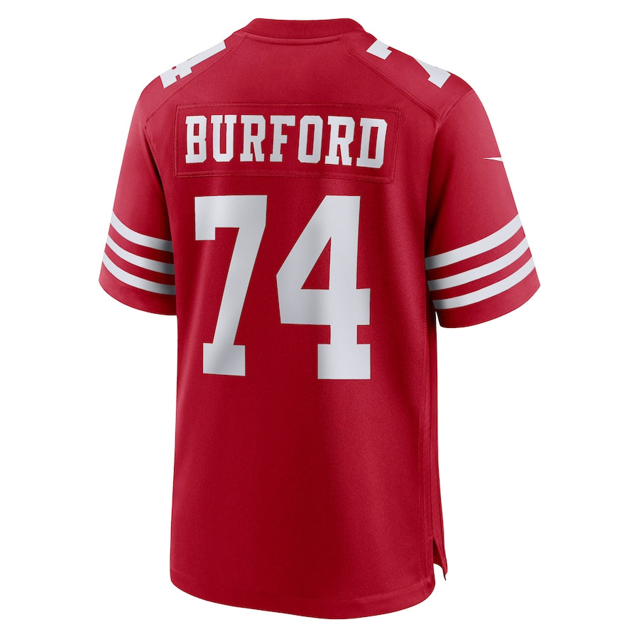 Custom #74 Scarlet SF Football Shirt Top