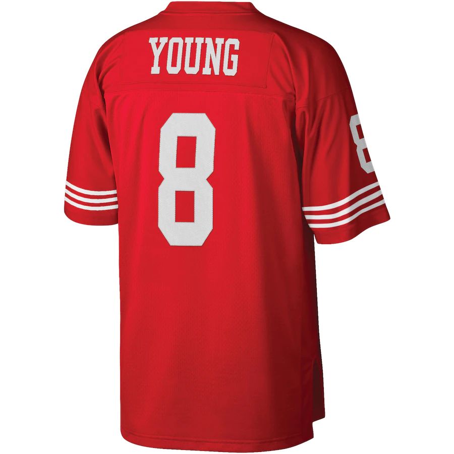 Custom #8 Scarlet SF Football Shirt Top