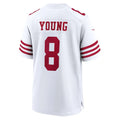 Custom #8 White SF Football Shirt Top