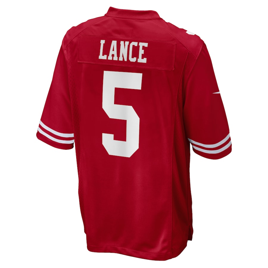Custom #5 Scarlet SF Football Shirt Top