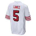 Custom #5 White SF Football Shirt Top