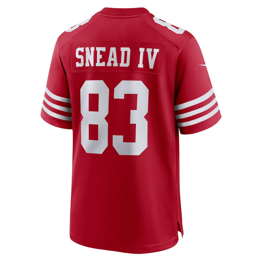 Custom #83 Scarlet SF Football Shirt Top