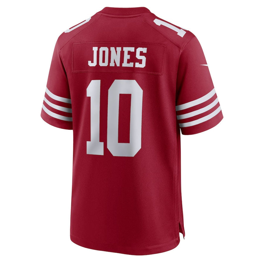 Custom #10 Scarlet SF Football Shirt Top