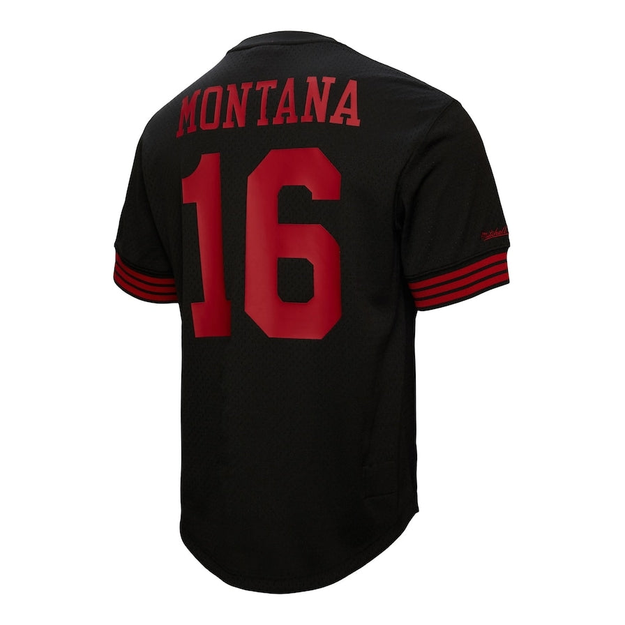 Custom #16 Black SF Football Shirt Top