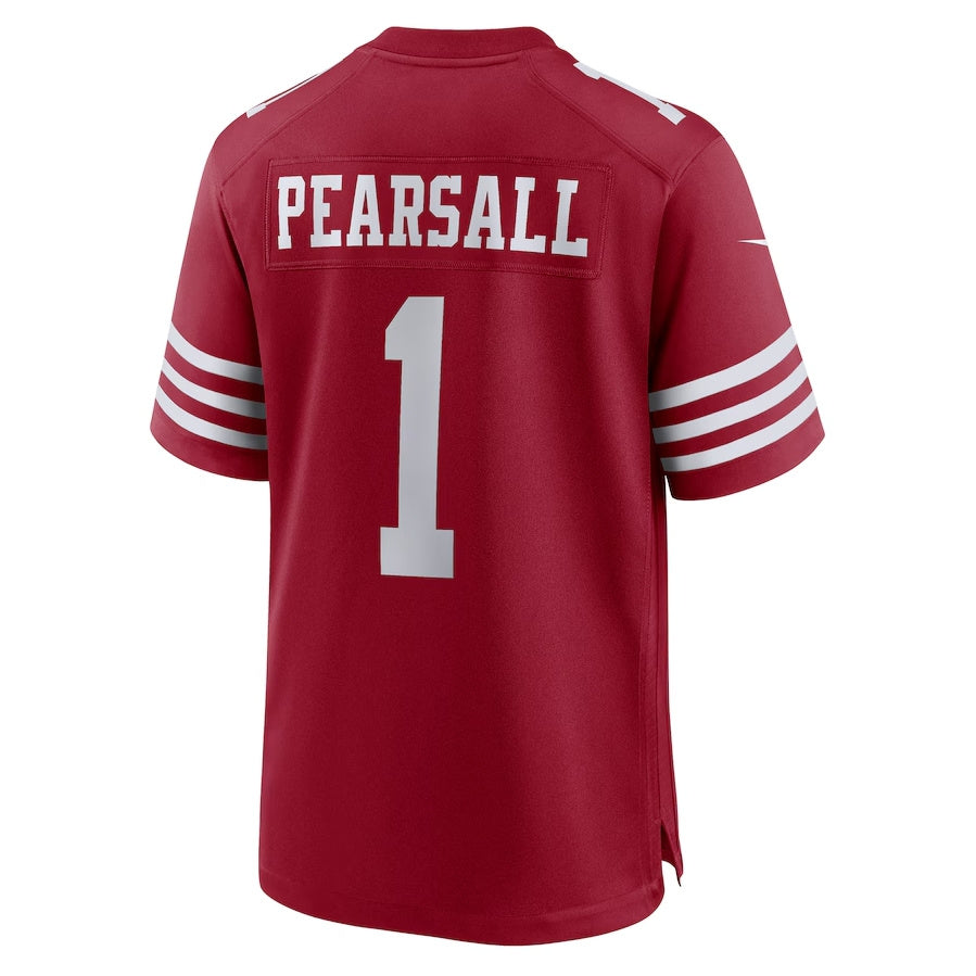 Custom #1 Scarlet SF Football Shirt Top