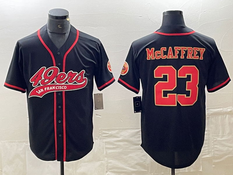 Custom #23 Black Baseball Shirt Top