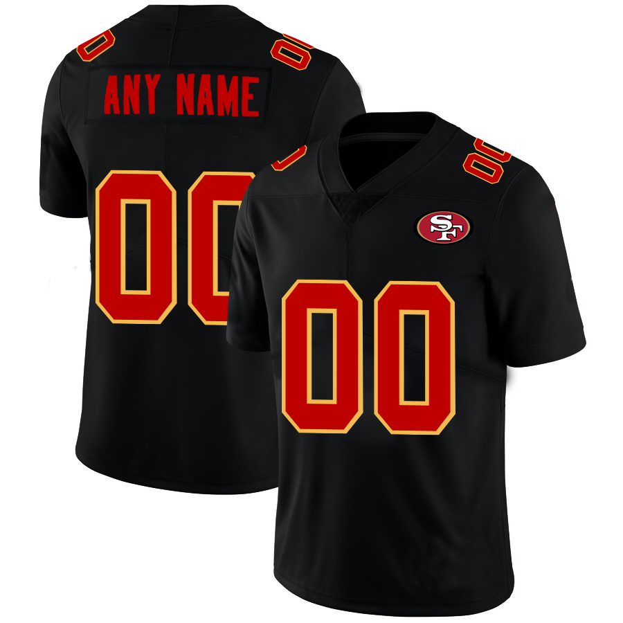 Custom Black SF Football Shirt Top