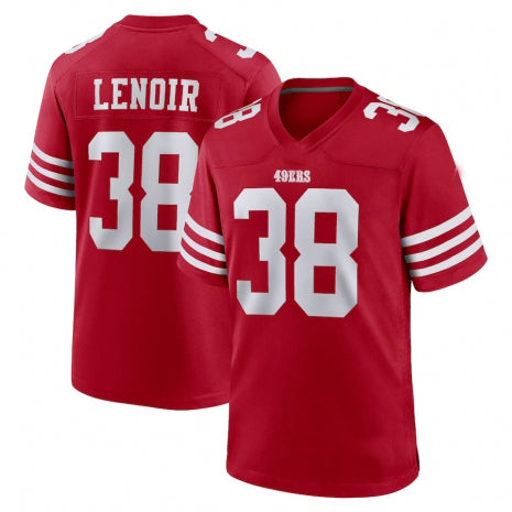 Custom #38 Scarlet SF Football Shirt Top