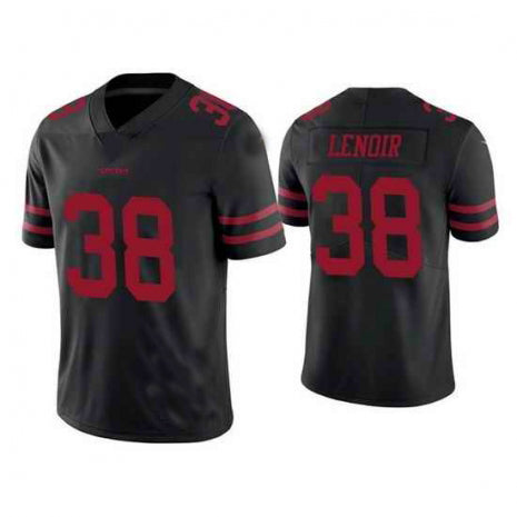 Custom #38 Black SF Football Shirt Top