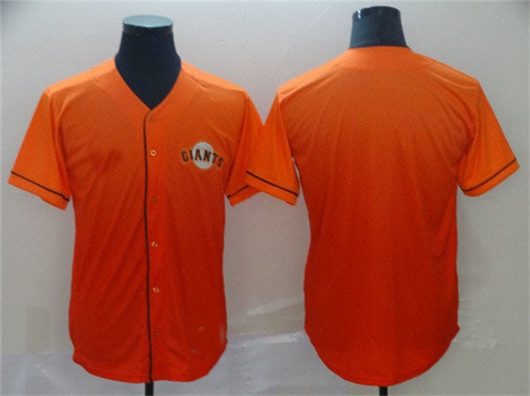 Custom Orange SF Baseball Shirt Top