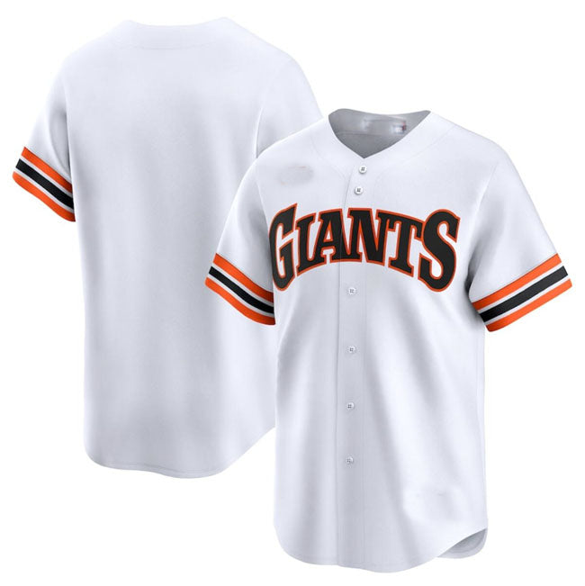 Custom White SF Baseball Shirt Top