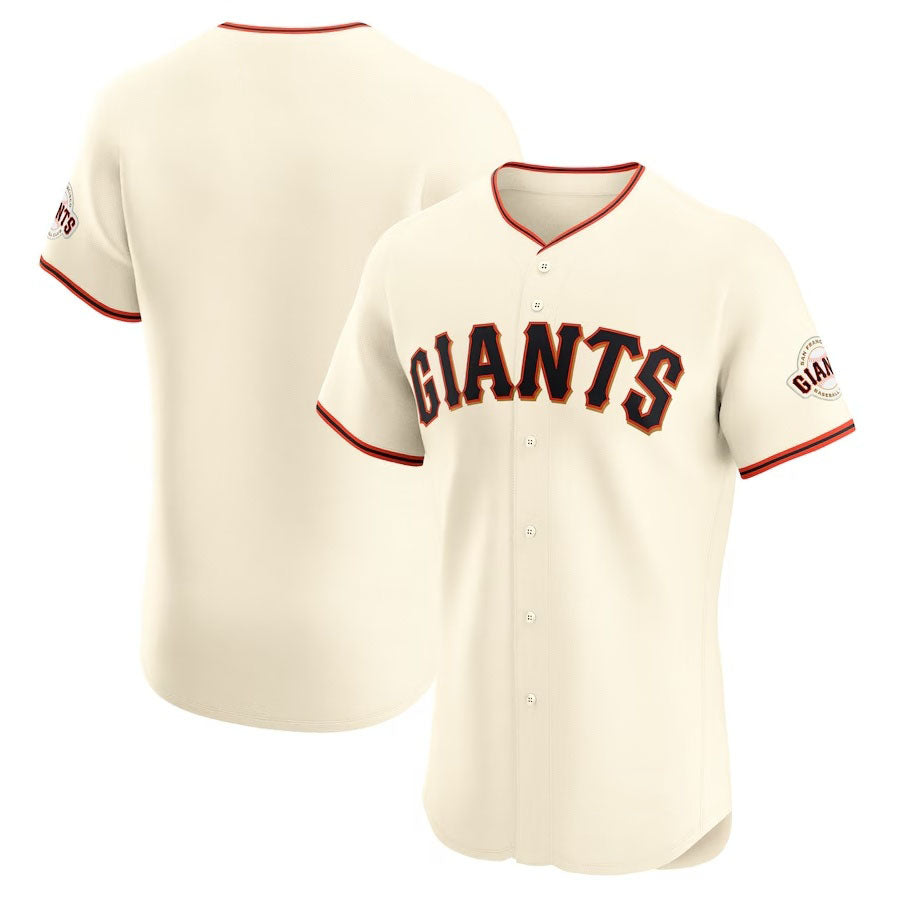 Custom Cream SF Baseball Shirt Top