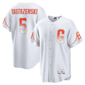 Custom #5 White City Connect SF Baseball Shirt Top