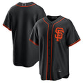 Custom Black SF Baseball Shirt Top