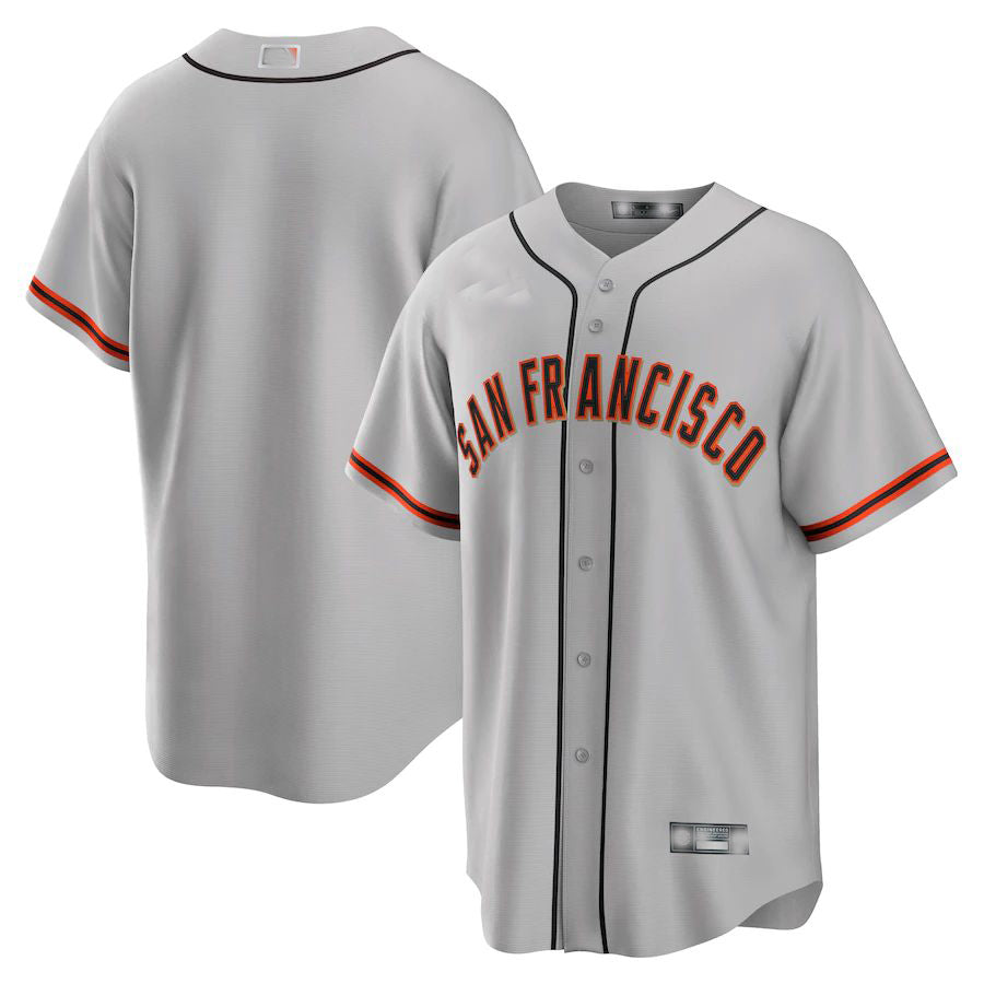 Custom Gray SF Baseball Shirt Top