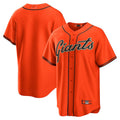 Custom Orange SF Baseball Shirt Top