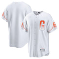 Custom White City Connect SF Baseball Shirt Top