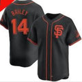 Custom #14 Black 2024 SF Baseball Shirt Top
